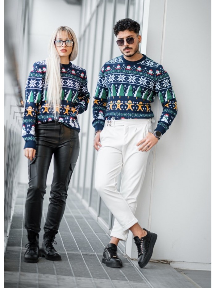 Unisex Christmas Knitwear -Blue