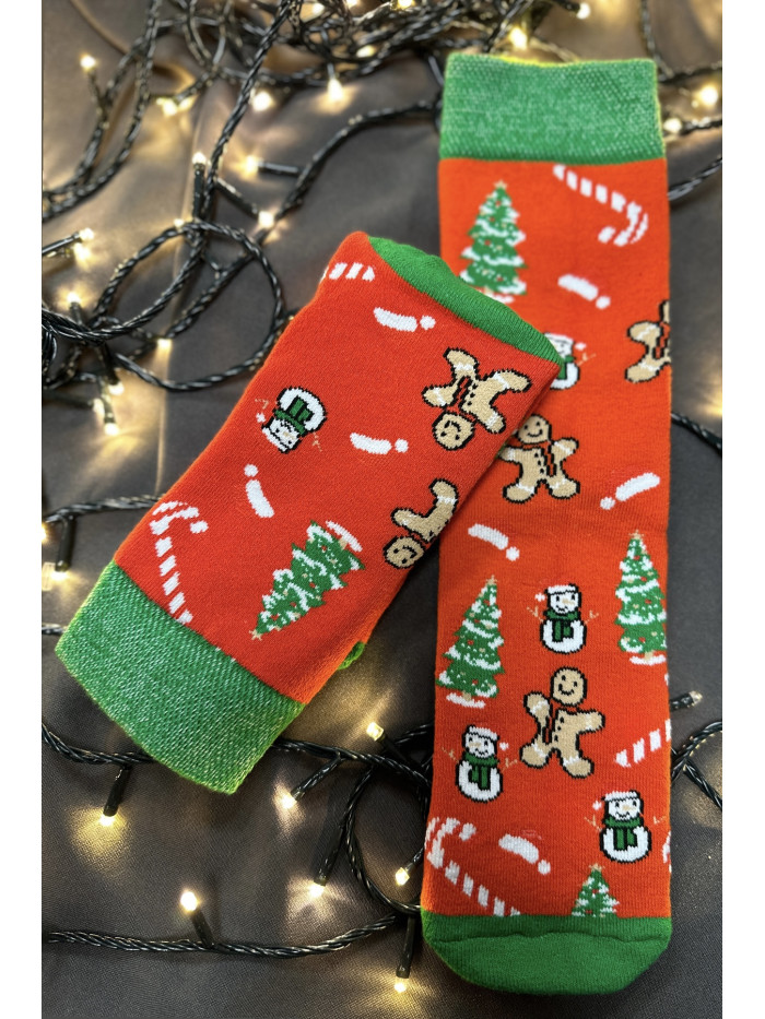 UNISEX CHRISTMAS SOCKS RED