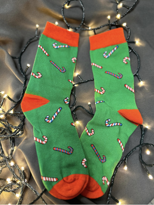 UNISEX CHRISTMAS SOCKS LOLLIPOP