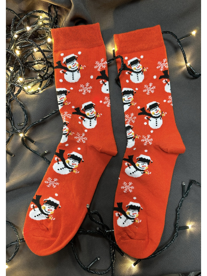 UNISEX CHRISTMAS SOCKS SNOWMAN