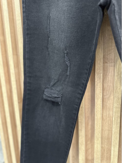 Elastane Big Size Jeans Black