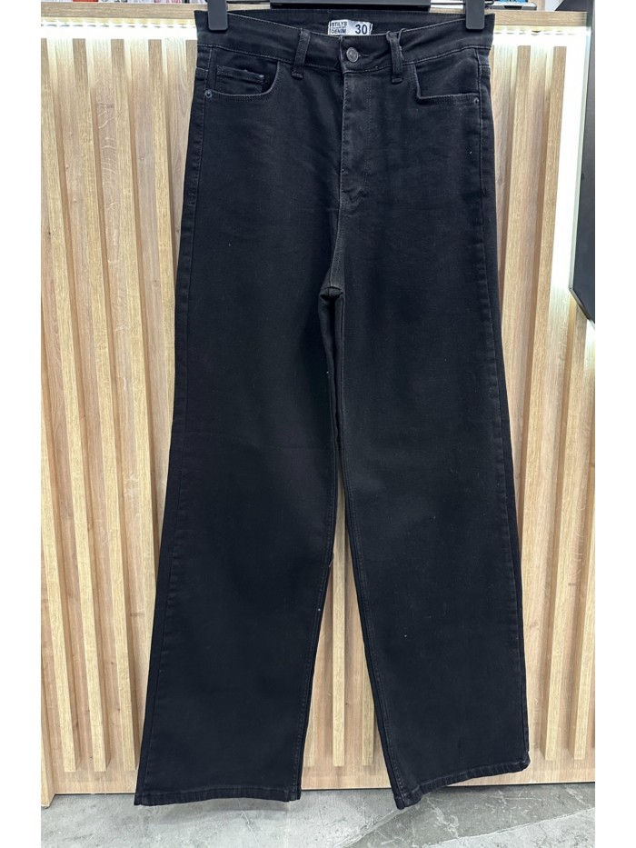 Elastane Big Size Jeans Black