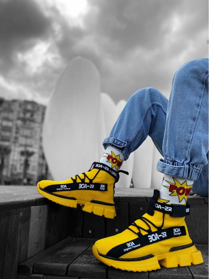 BOA SNEAKERS YELLOW Zr-X700