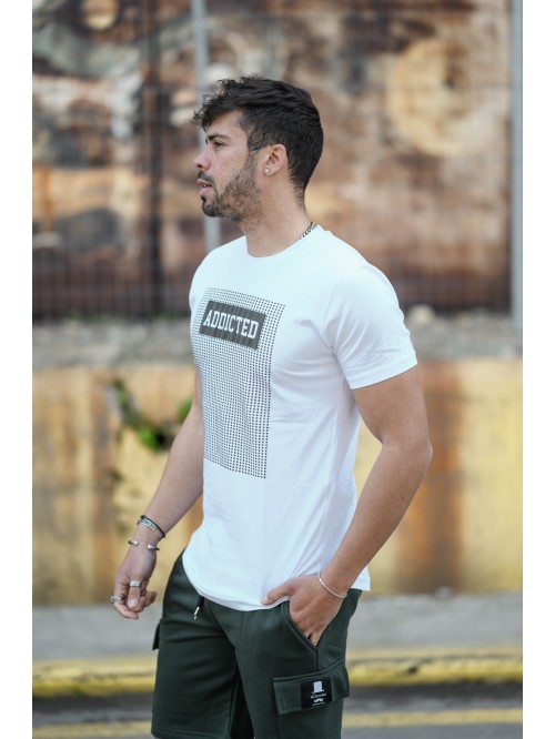 T Shirts BODYMAX Addicted WHITE BM3004