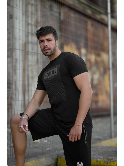 T Shirts BODYMAX Addicted BLACK BM3004