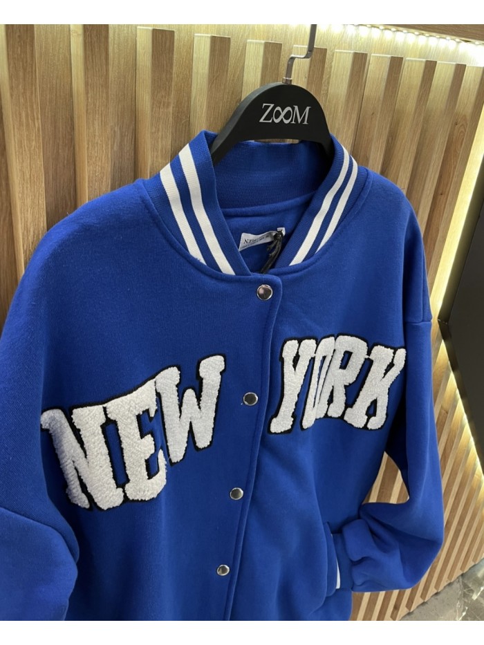 Collage jacket 'NEW YORK'-Blue