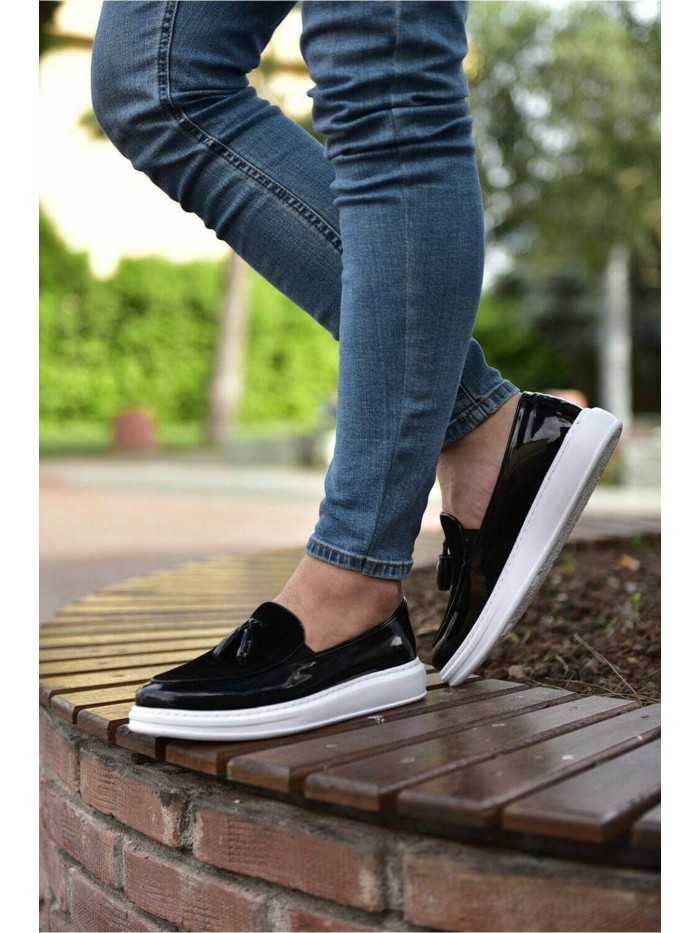 Ανδρικά Παπούτσια Sneakers CHEKICH CH002 Mαύρο Mατ