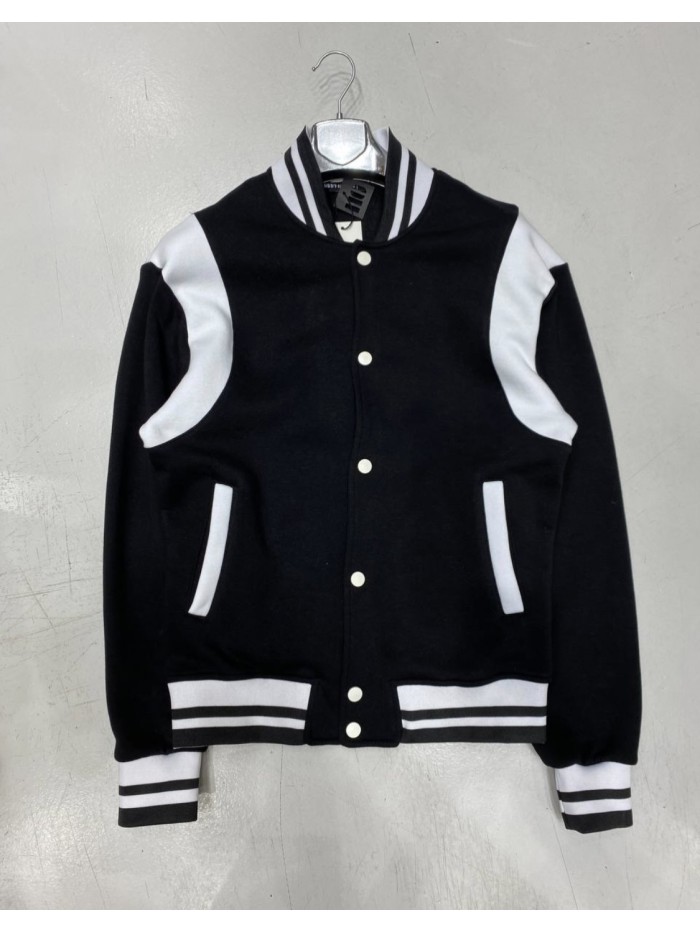 COLLAGE JACKET SHOULDER STRIPES -BLACK