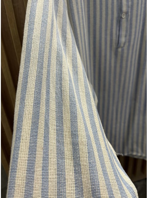 Linen Shirt With Blue Stripes