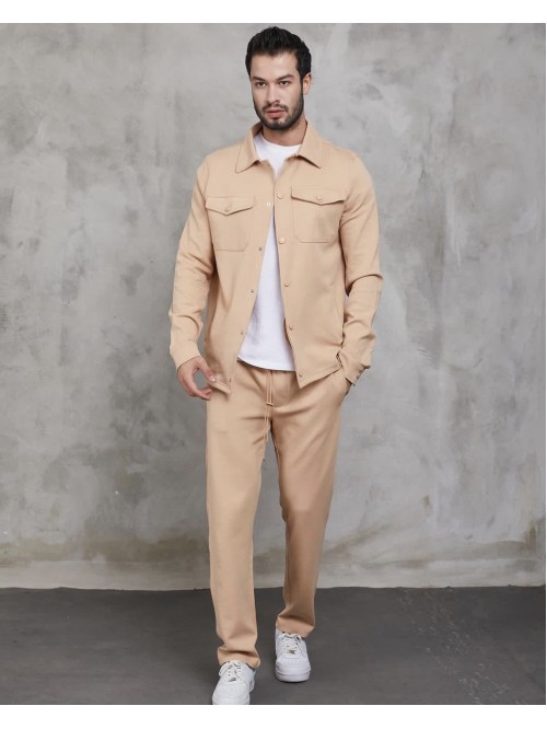 COTTON PANTS- Beige