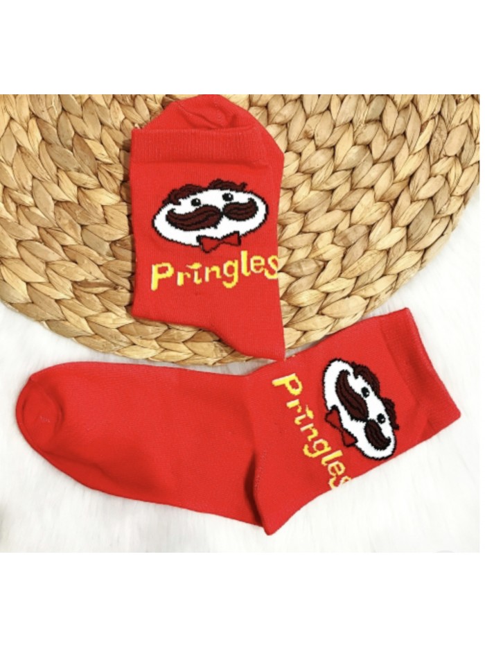 PRINGLES RED BASKET SOCKS