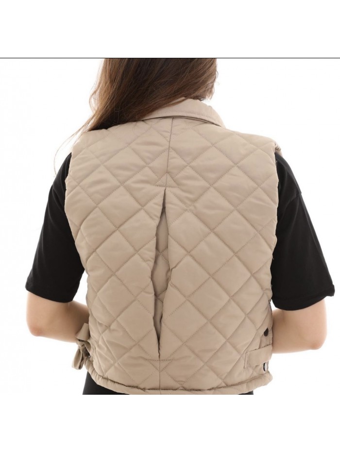 Sleeveless Jacket - Beige