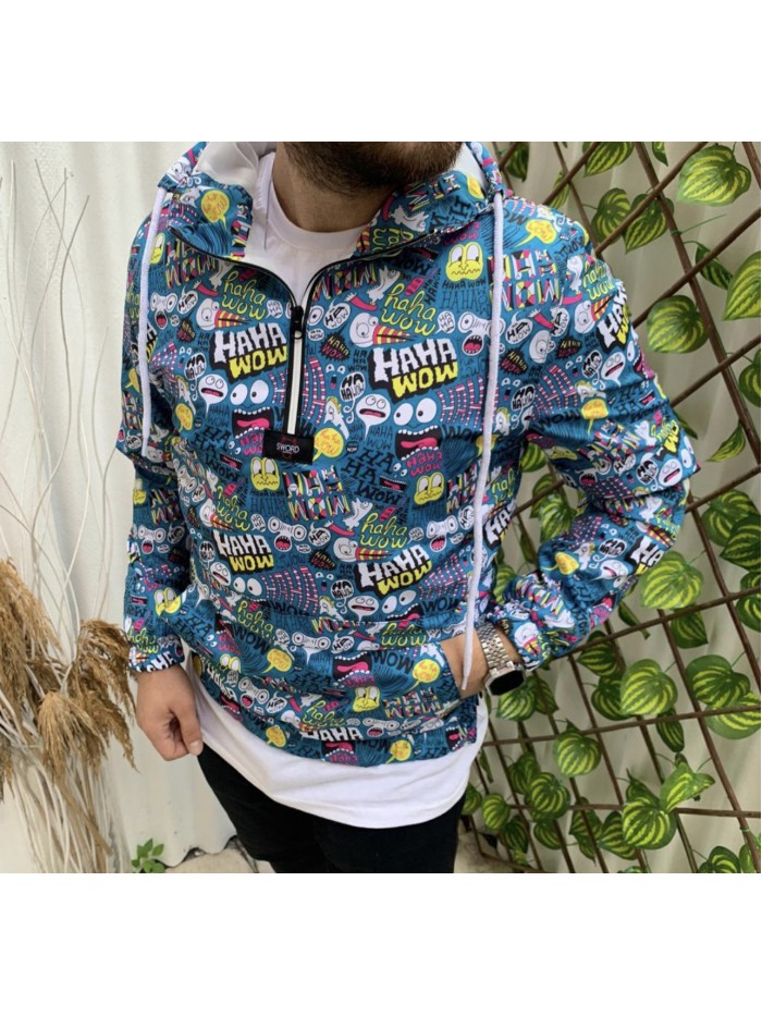 Jacket Hoodie FLEECE MONSTER Αντιανεμικο Αδιαβροχο SW0015