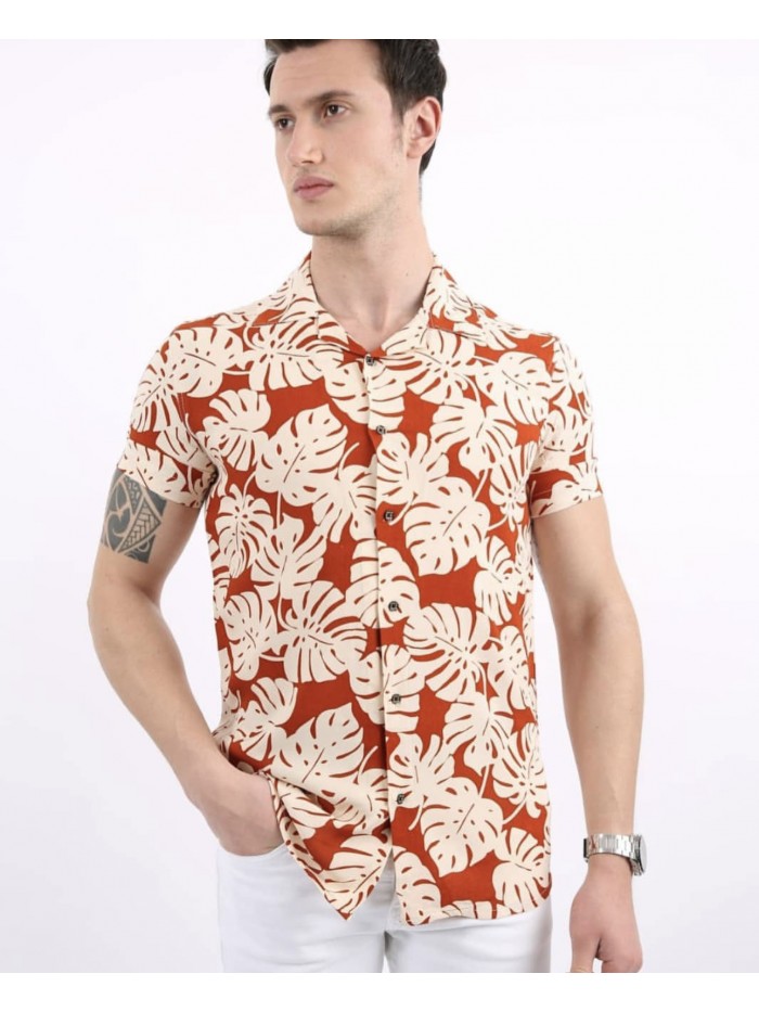 Hawaii Shirt- Cinnamon color