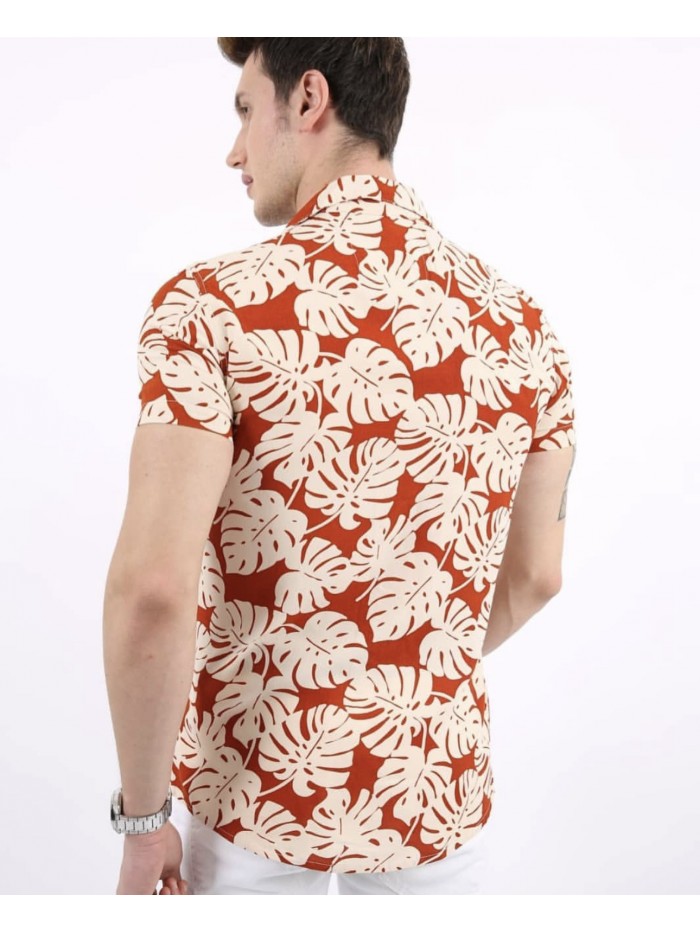 Hawaii Shirt- Cinnamon color