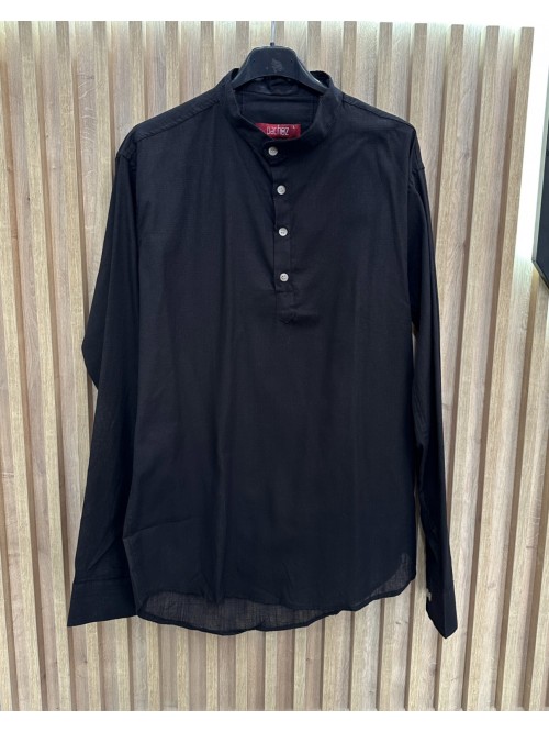 Henley Shirt - Black