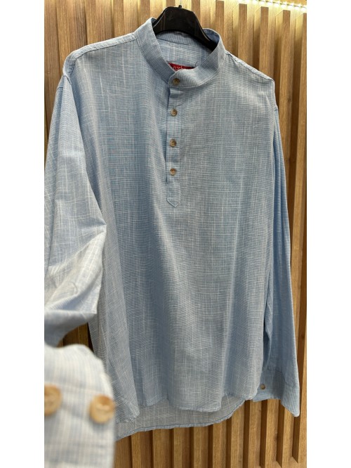 Henley Shirt -Blue