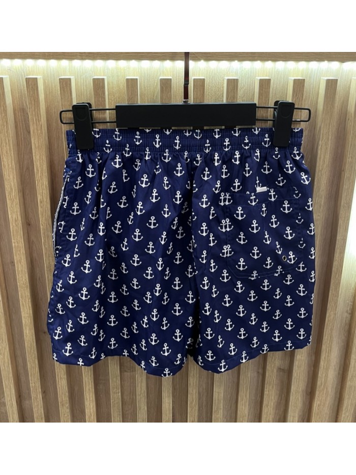 Swim Trunk with Anchor - Blue